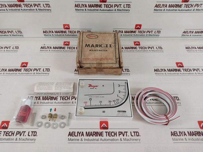 Dwyer Mark II Model 25 Molded Plastic Manometer Set